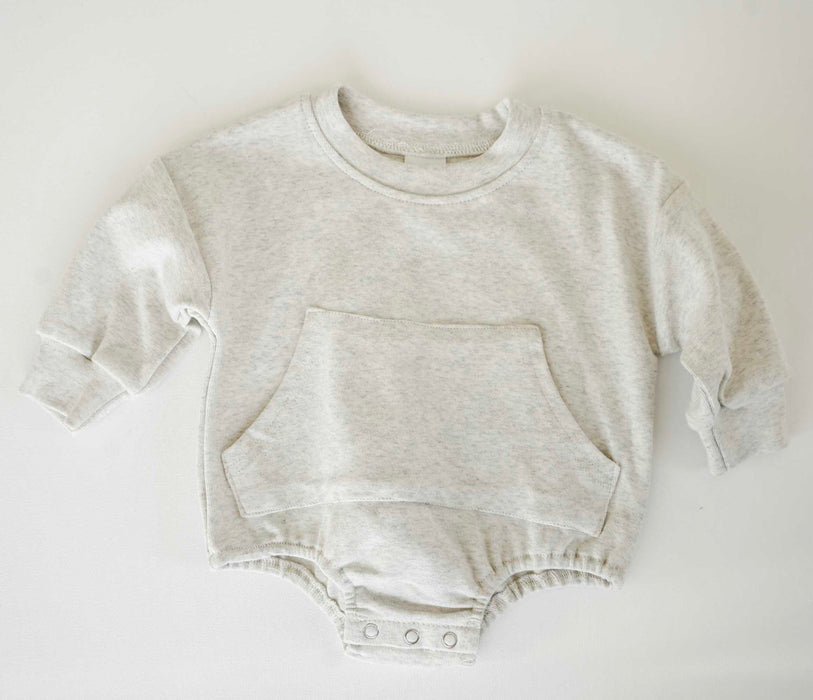 Oatmeal Sweatshirt Romper