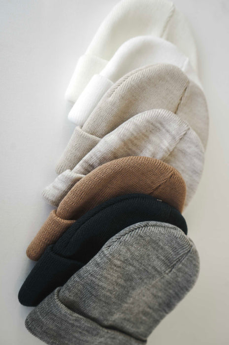 Organic Cotton Beanie - Brown