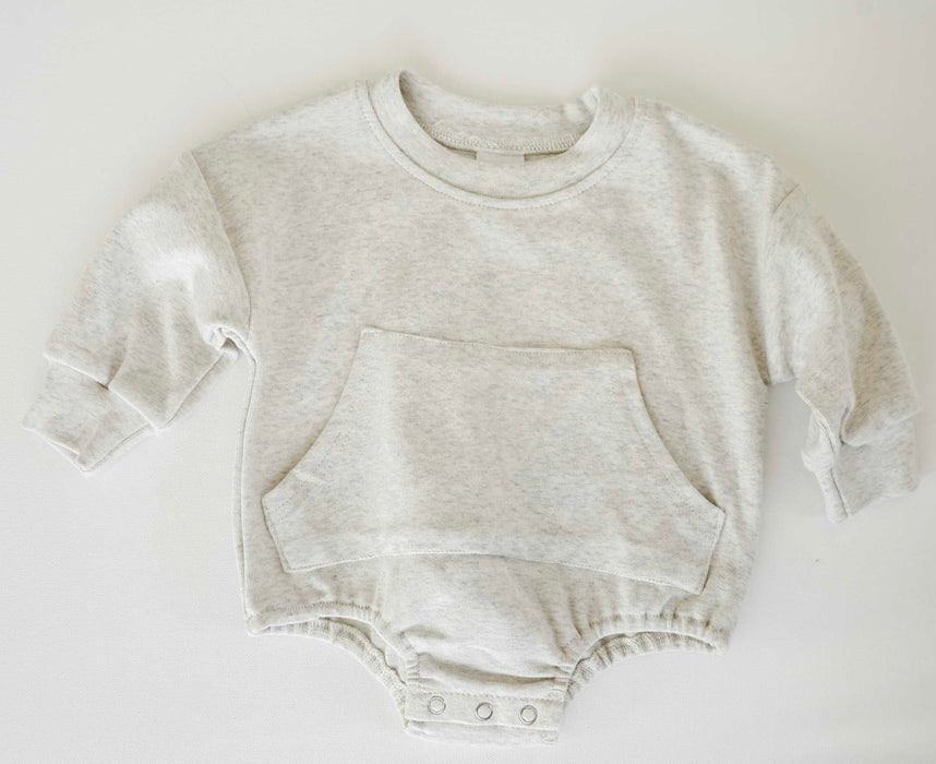 Oatmeal Sweatshirt Romper
