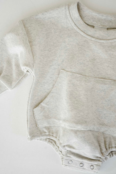 Oatmeal Sweatshirt Romper