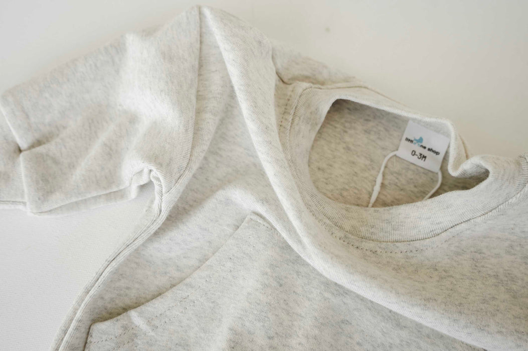 Oatmeal Sweatshirt Romper