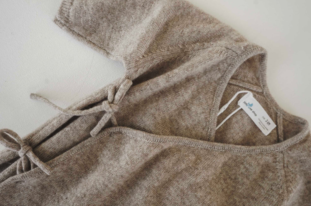 Taupe Wool Kimono Romper