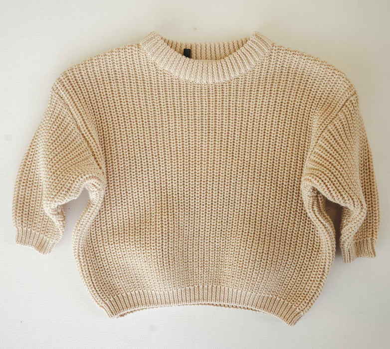 Chunky Knitted Sweater - Wheat