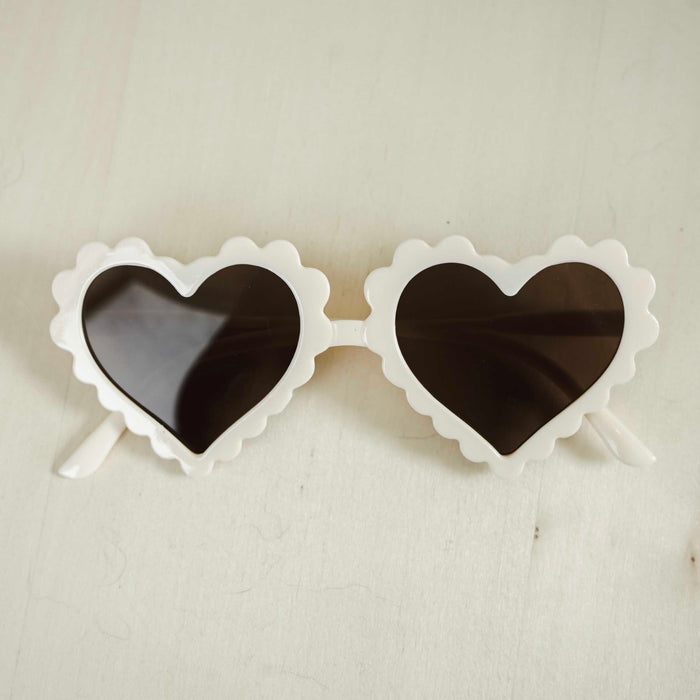 Scallop Heart Sunnies - Ivory
