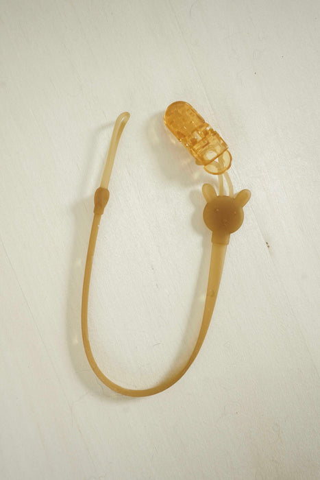 Silicone Pacifier Clip - Natural