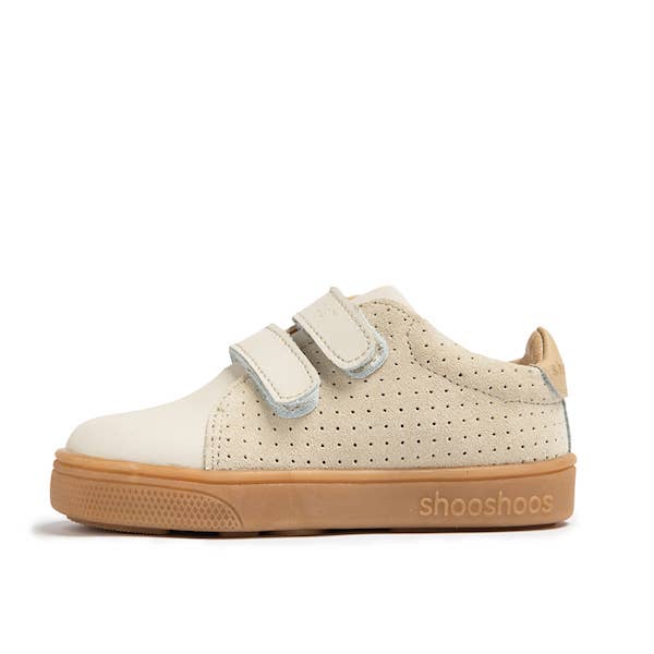 Leather Kids Sneaker - Sage