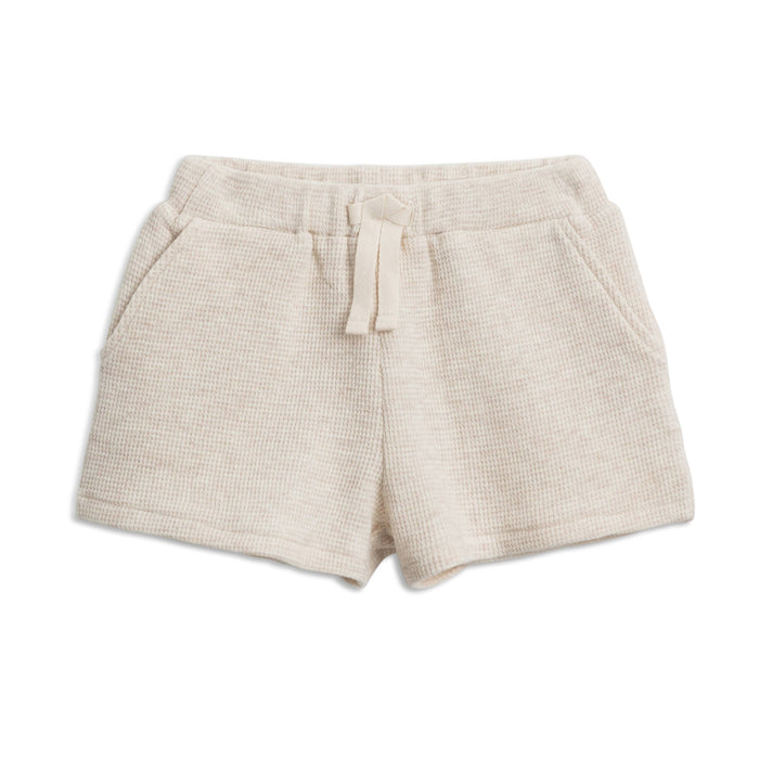 Nori Waffle Shorts - Heather Oat