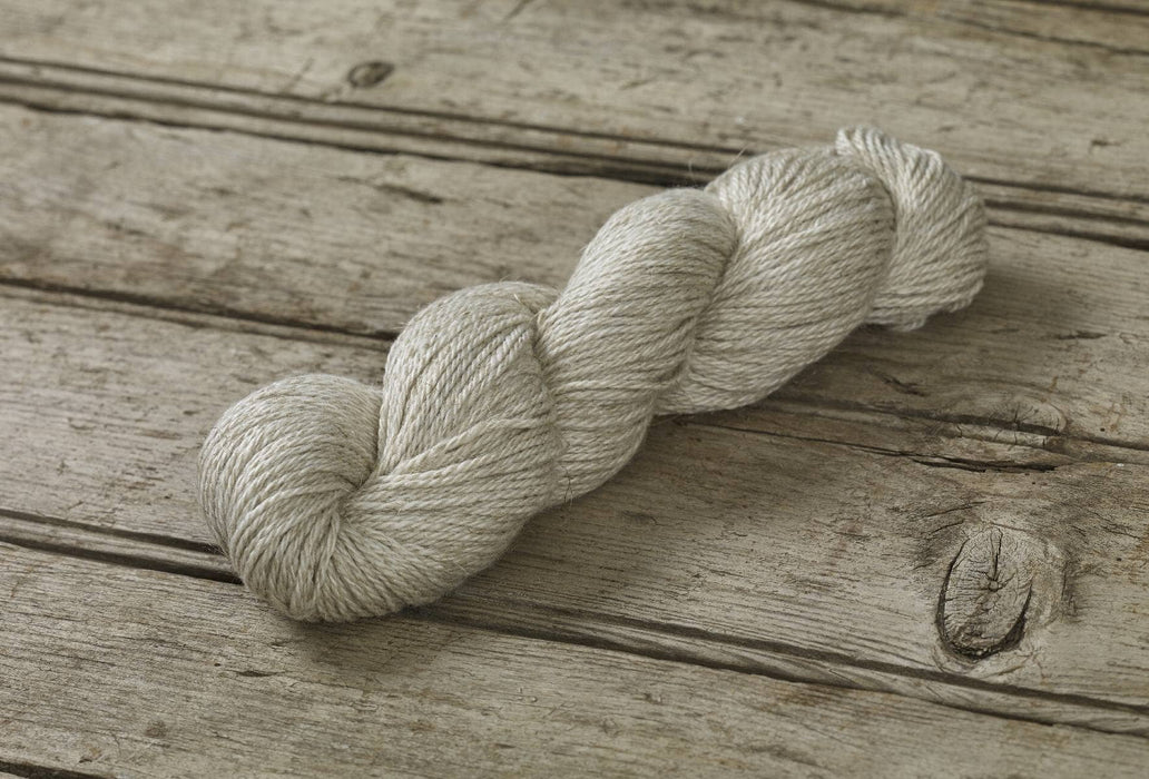 Undyed Organic Wool Linen Aran Knitting Yarn
