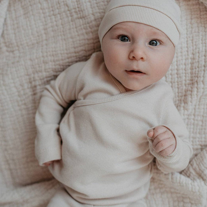 Ribbed Wrap Shirt - Perfectly Pale