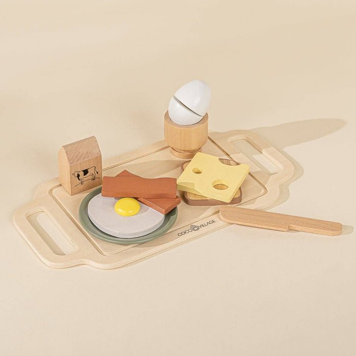 Wooden Breakfast & Tray Playset