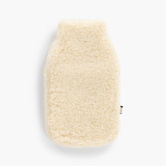 Merino Wool Hot Water Bottle + Cover - Natural