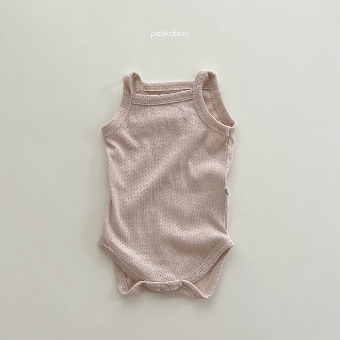 Mesh Sleeveless Bodysuit - Skin