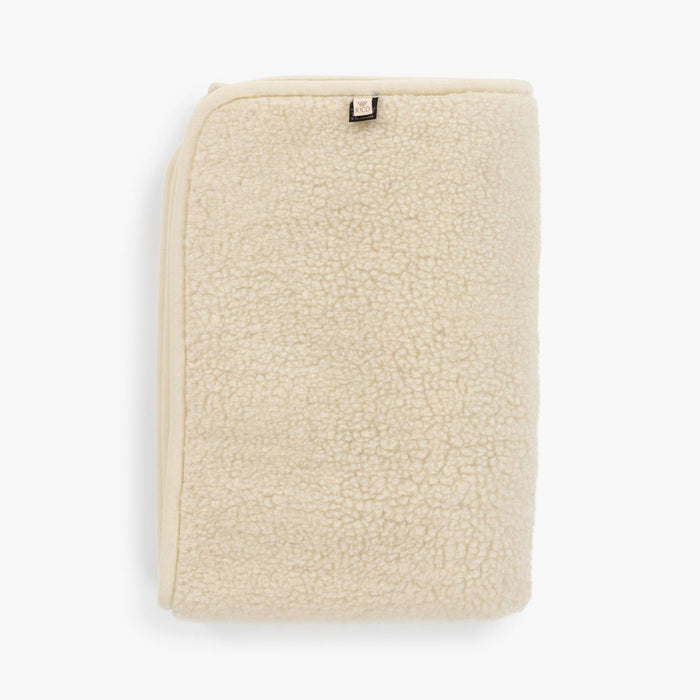 Merino Wool Tumbled Blanket - Natural
