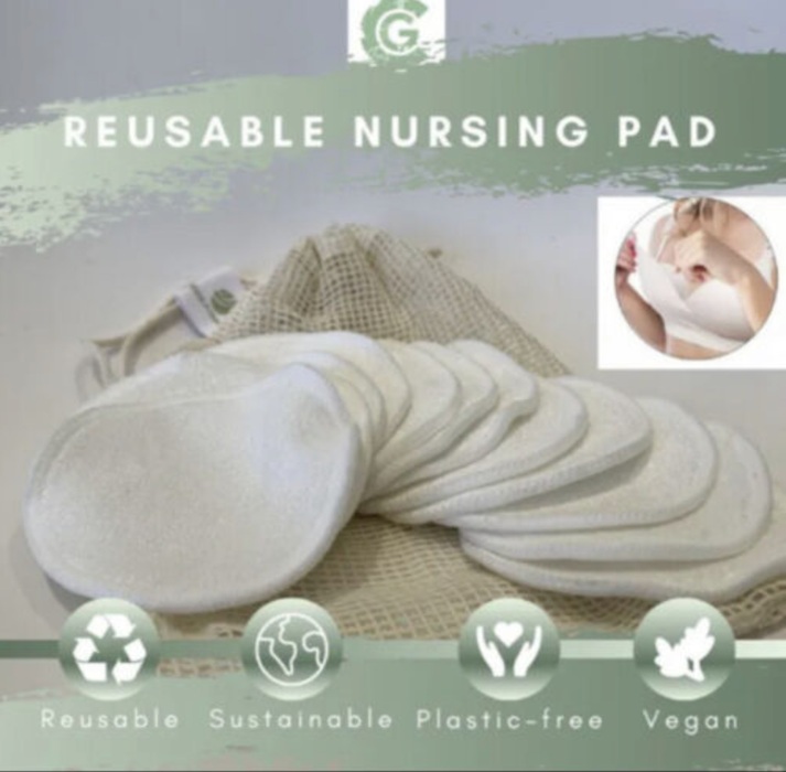 Reusable Bamboo Nursing Pads 12-Pack