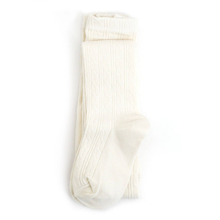 Cable Knit Tights - Ivory
