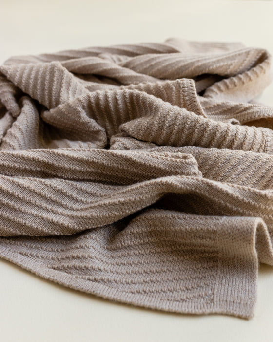Akira Merino Wool Blanket - Sand