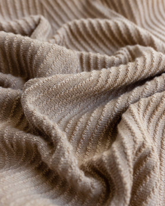Akira Merino Wool Blanket - Sand