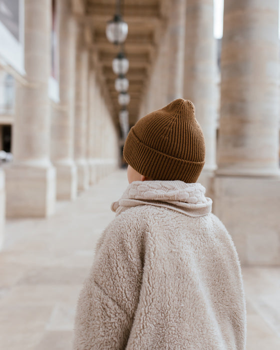 Fonzie Merino Wool Beanie - Mocha