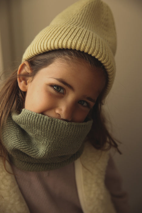 Fonzie Merino Wool Beanie - Light Yellow