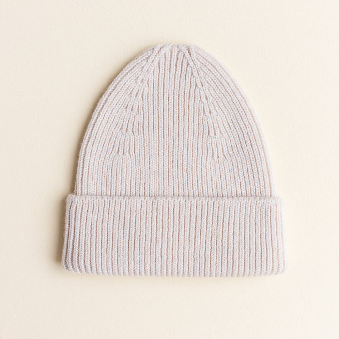 Fonzie Merino Wool Beanie - Off White