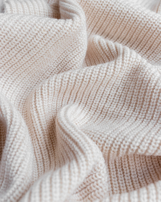 Blanka Merino Wool Blanket - Silver
