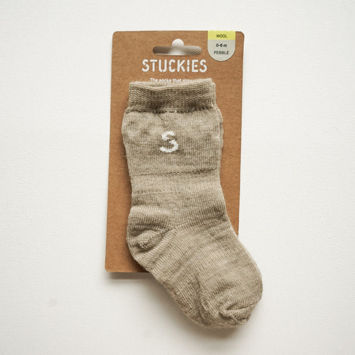 STUCKIES Socks- Wool Pebble