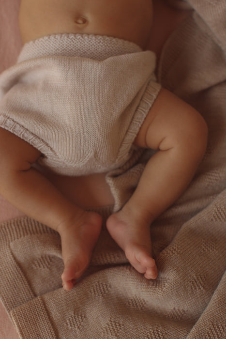 Gloria Merino Wool Blanket - Sand