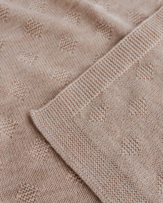Gloria Merino Wool Blanket - Sand