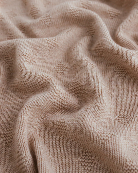 Gloria Merino Wool Blanket - Sand