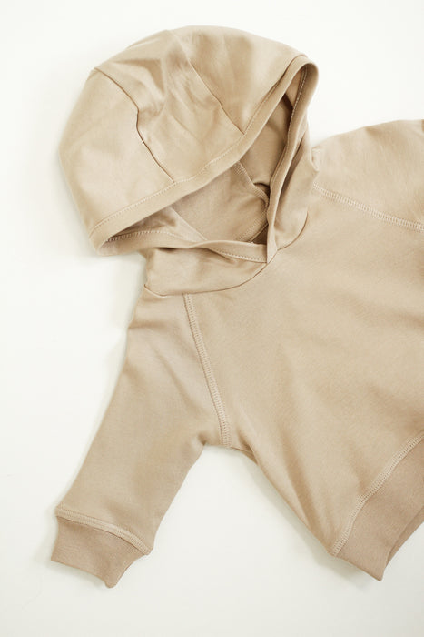 Madison Hooded Organic Pullover - Clay