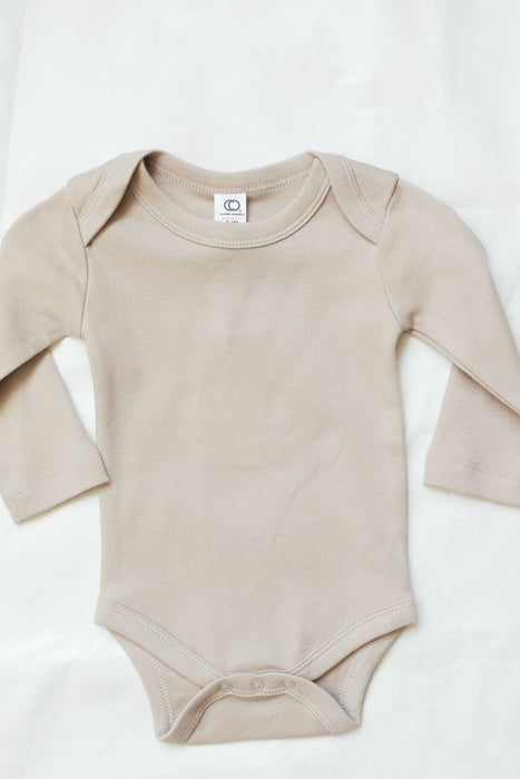Long Sleeve Classic Organic Bodysuit - Clay