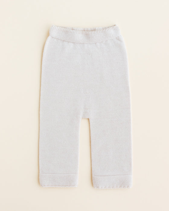 Guido Merino Wool Knit Pants - Off White