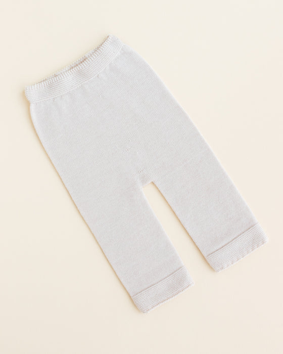 Guido Merino Wool Knit Pants - Off White