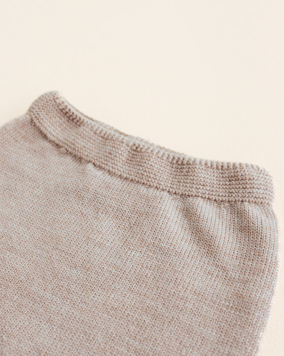 Guido Merino Wool Knit Pants - Sand