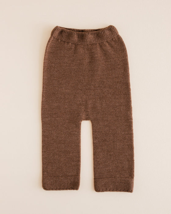 Guido Merino Wool Knit Pants - Mocha
