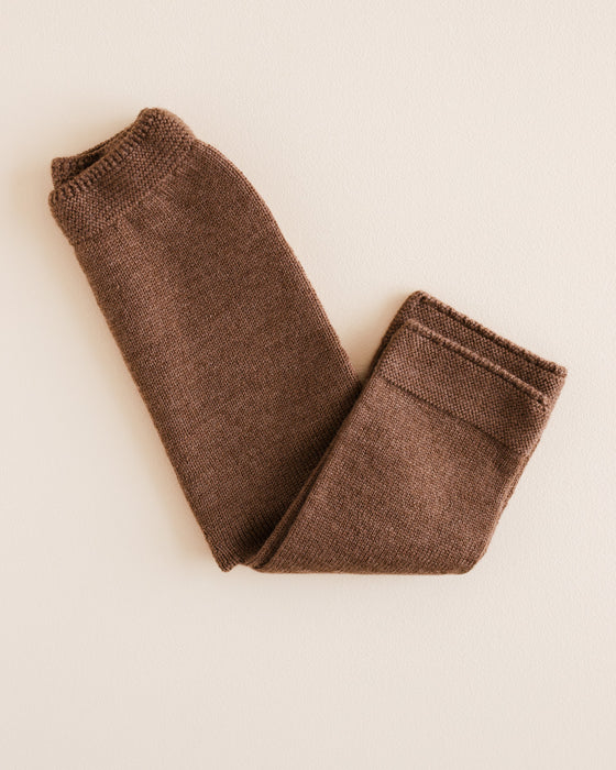 Guido Merino Wool Knit Pants - Mocha