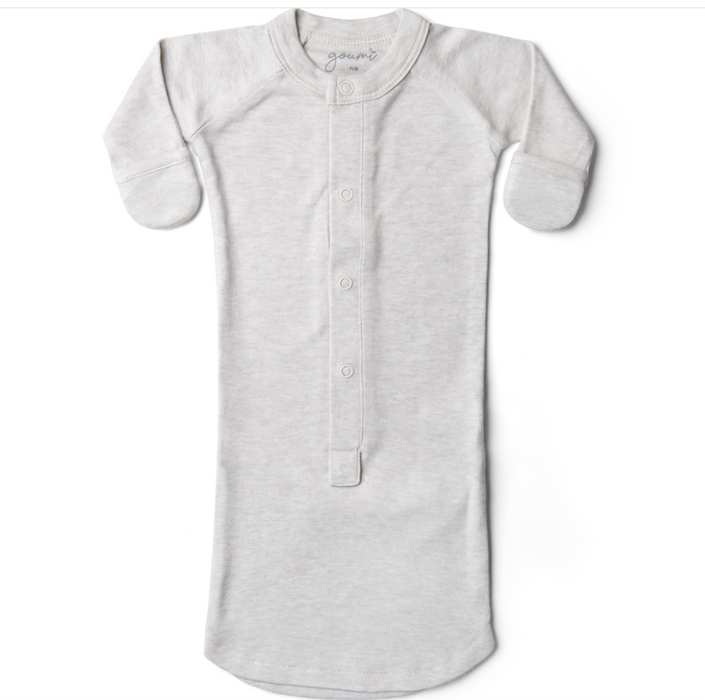 Bamboo Organic Convertible Gown - Storm Grey