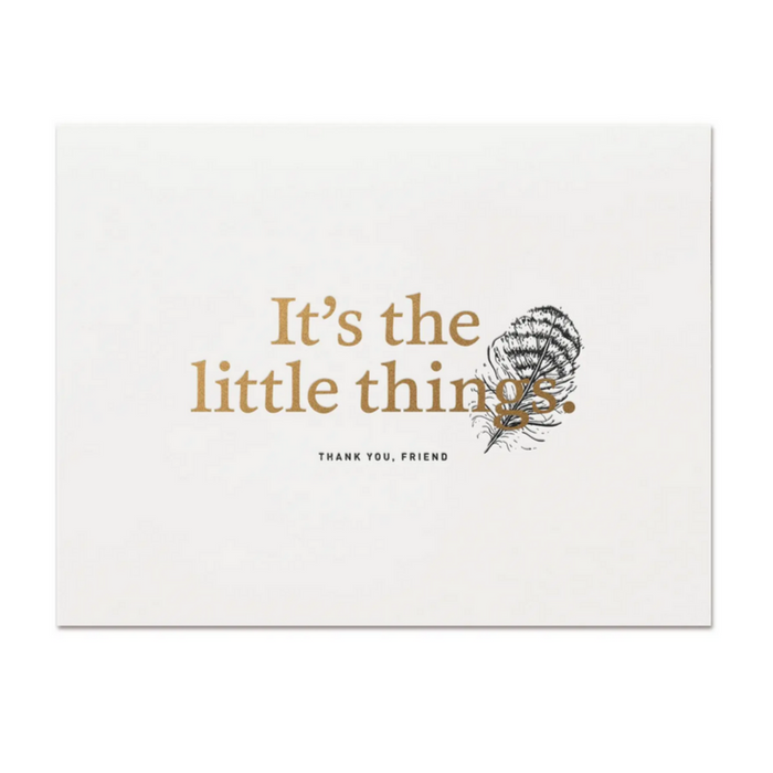 Thank You Card- It's The Little Things