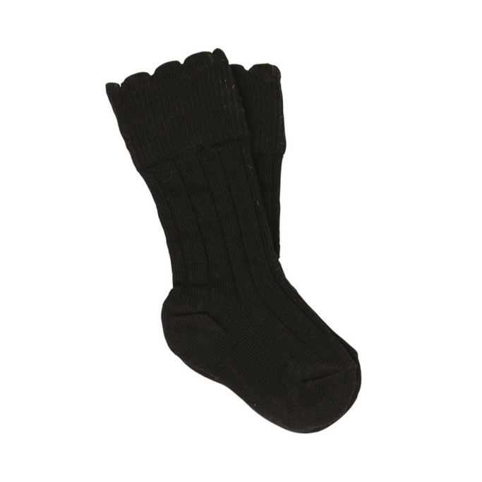 Baby black best sale knee high socks