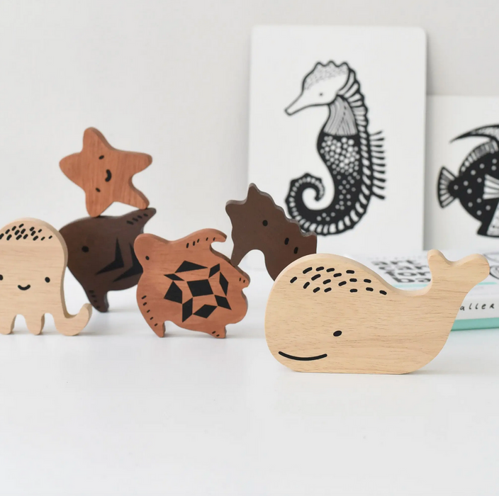 Wooden Tray Puzzle - Ocean Animals