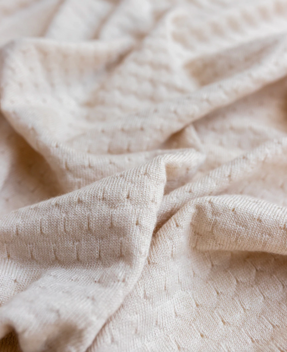 Frankie Merino Wool Blanket - Off White