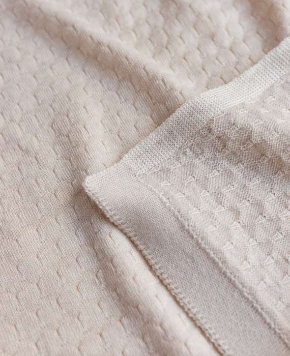 Frankie Merino Wool Blanket - Off White