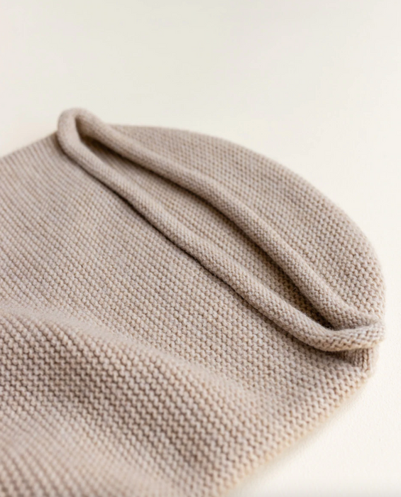 Merino Wool Knit Cocoon - Sand