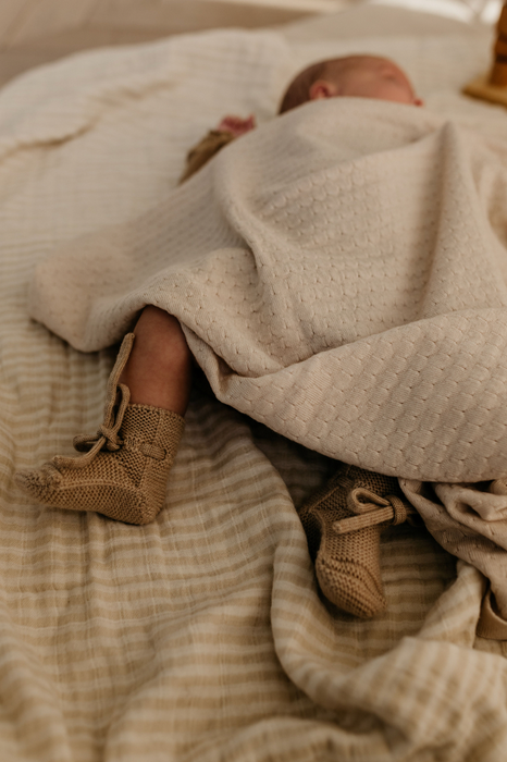 Frankie Merino Wool Blanket - Off White