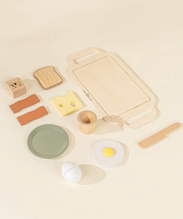 Wooden Breakfast & Tray Playset