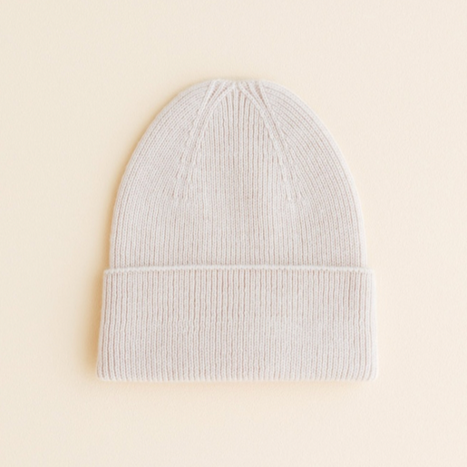 Fonzie Merino Wool Beanie - Off White