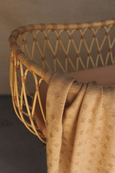Gloria Merino Wool Blanket - Sand