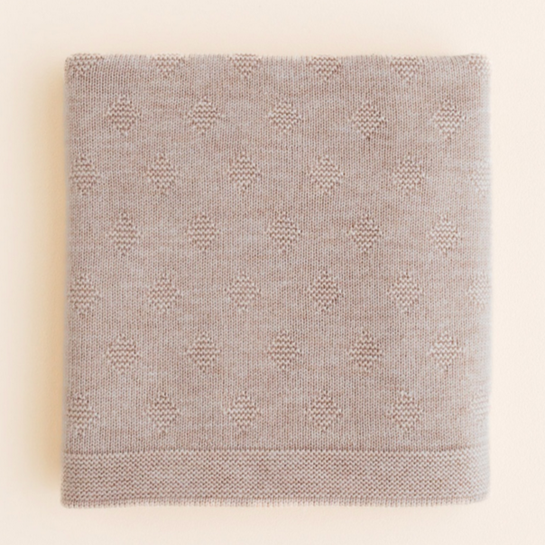 Gloria Merino Wool Blanket - Sand