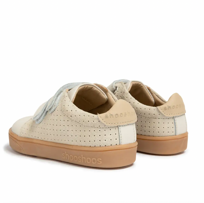 Leather Kids Sneaker - Sage