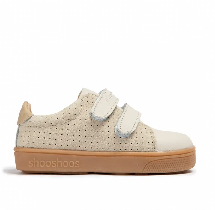 Leather Kids Sneaker - Sage